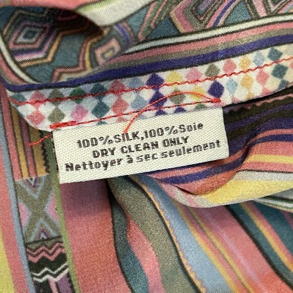 Tucker women’s camisole tank top spaghetti strap 100% silk multicolored size P S - Picture 4 of 9